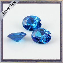 10X12mm Grande Taille Bleu Excellent Diamant Cut Zirconia